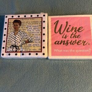 Set of paper cocktail napkins